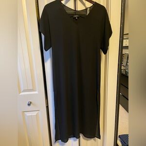 Babaton Sheer Short Sleeve Maxi Dress